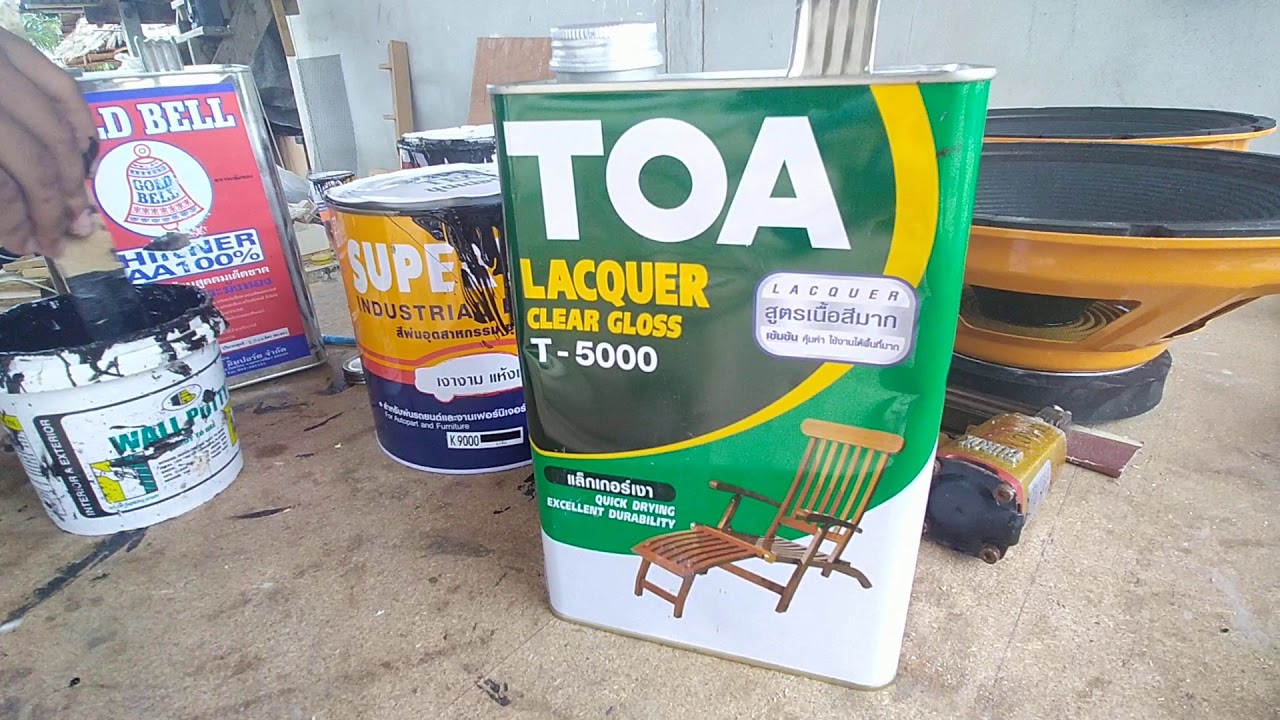 ทีเด็ด!!!!  การพ่นสีระเบิด ตู้ลำโพงช่างโด่ง