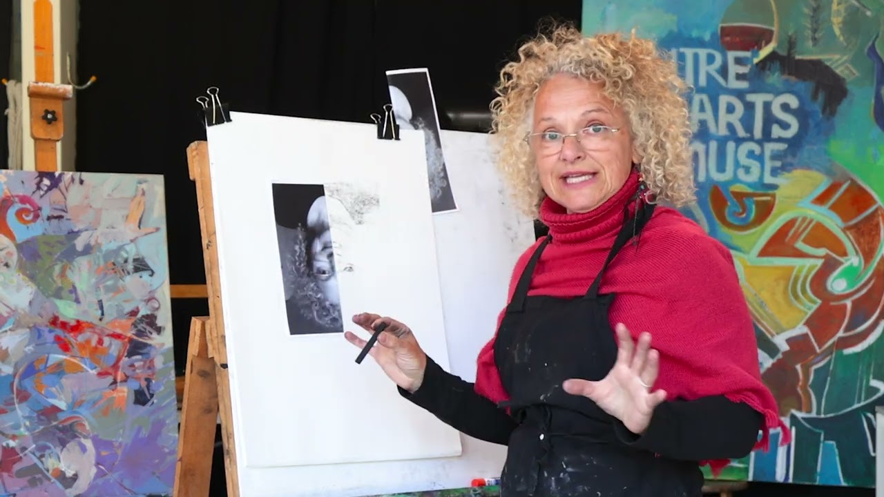 Portrait au fusain - Atelier virtuel