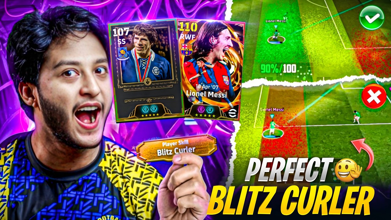 Blitz Curler Secret Tutorial🔥 eFootball 2026 Mobile Tips & Tricks - Earn