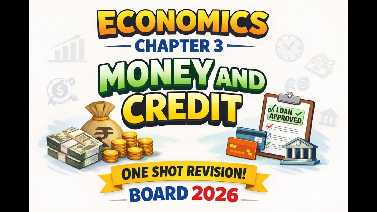 ECONOMICS CHAP -3 MONEY AND CREDIT BOARD 2026 Social  Science  ( SST ) | NCERT BASED