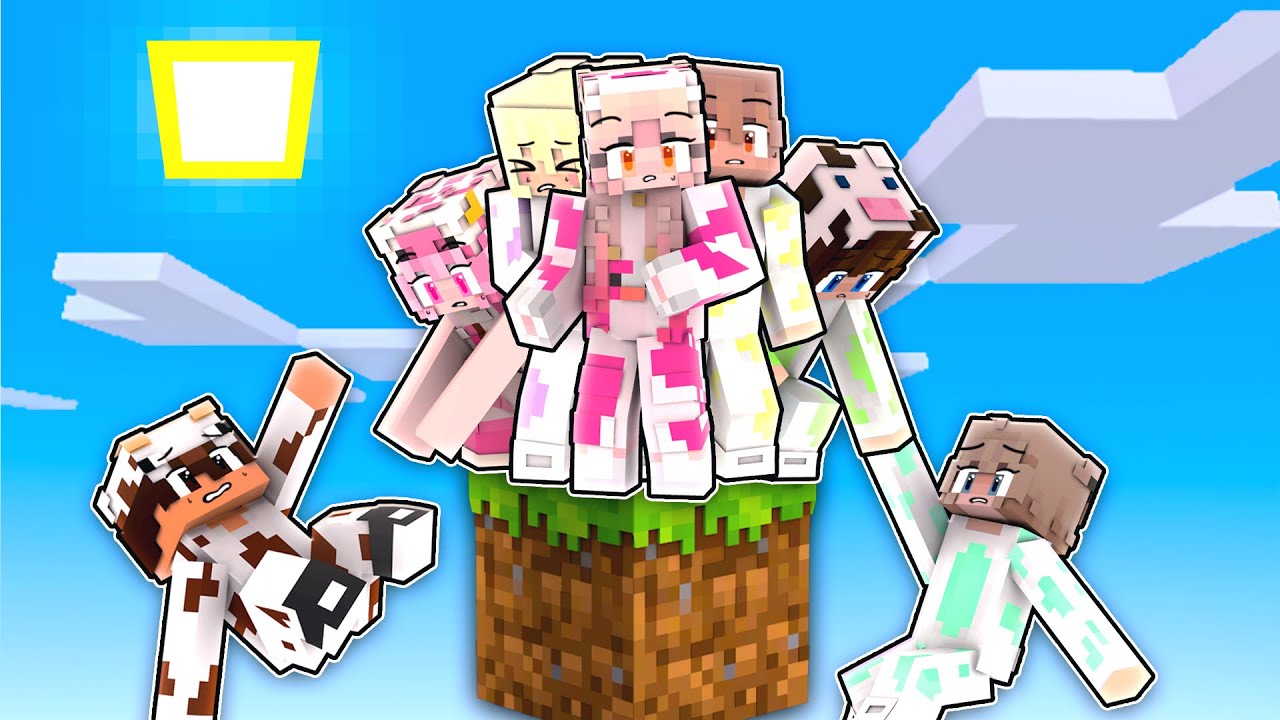 MOOCI & MILO PERTAMA KALI MAIN ONE BLOCK di MINECRAFT