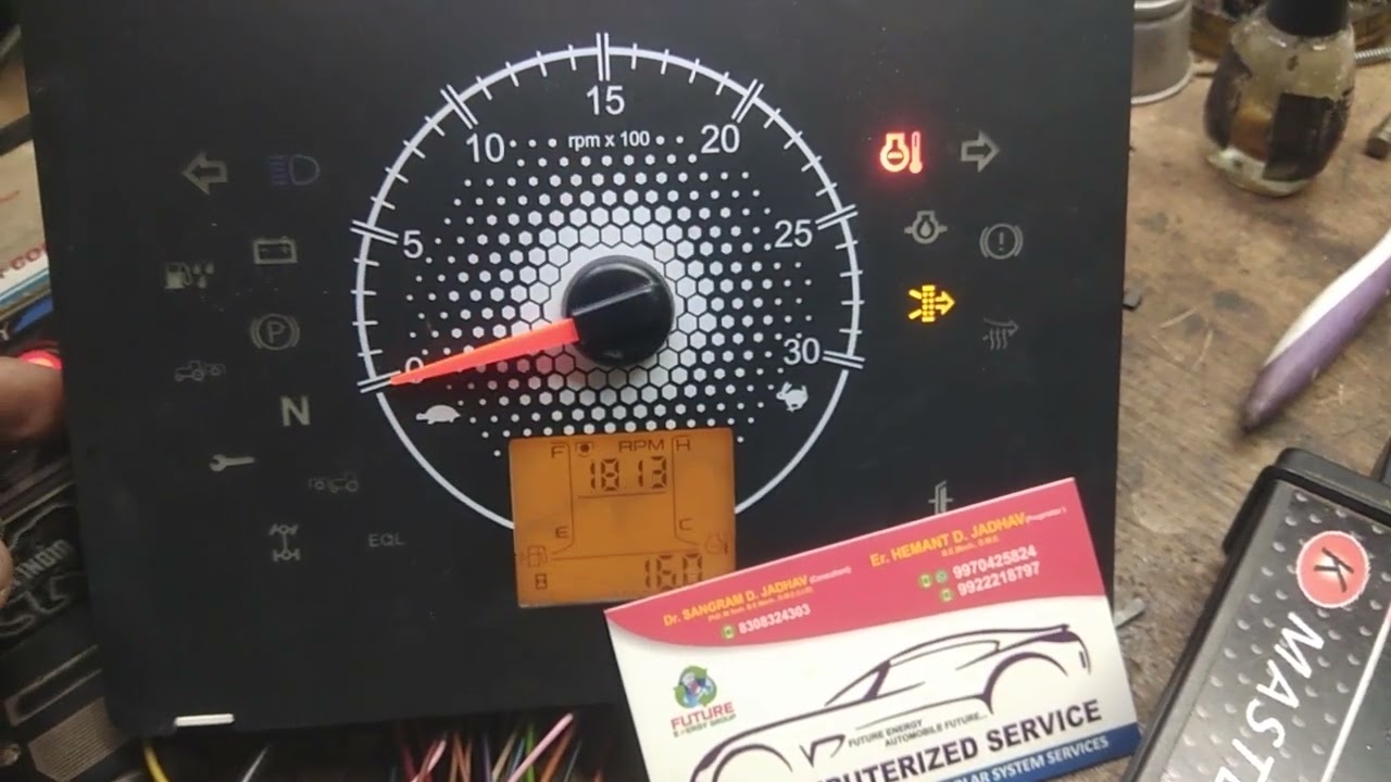 Mahindra Novo @Tractor 605  Minda Cluster Meter Repair successfully.