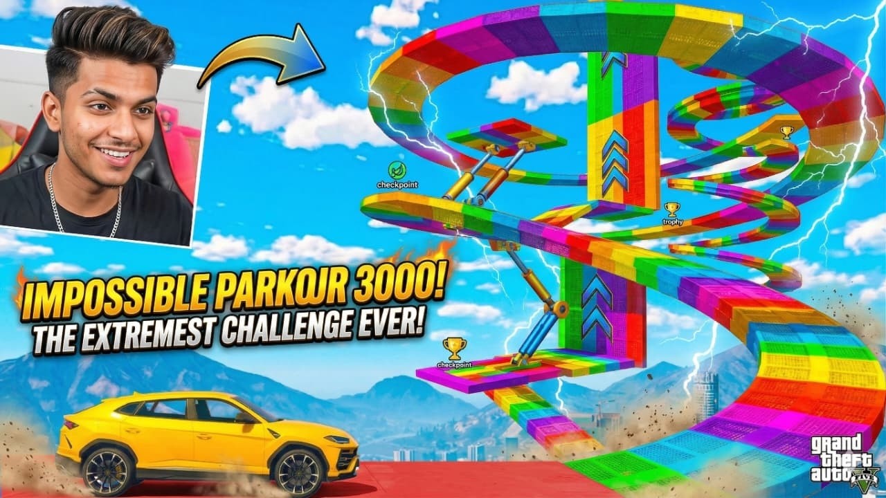 888.777% People Fail This Running Parkour Race in GTA 5!