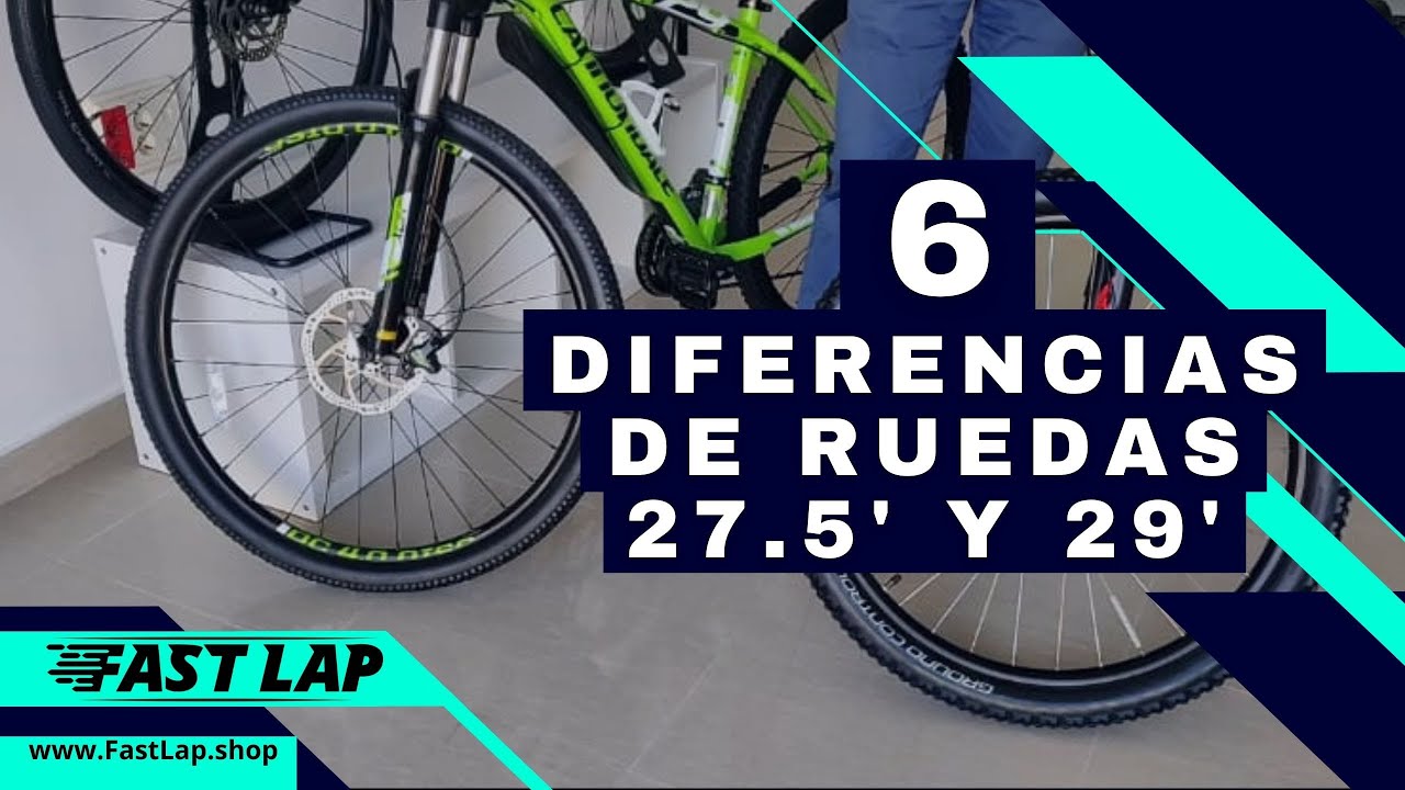 Diferencias de ruedas 27.5 y 29 en una bicicleta todo terreno btt o mountain bike mtb