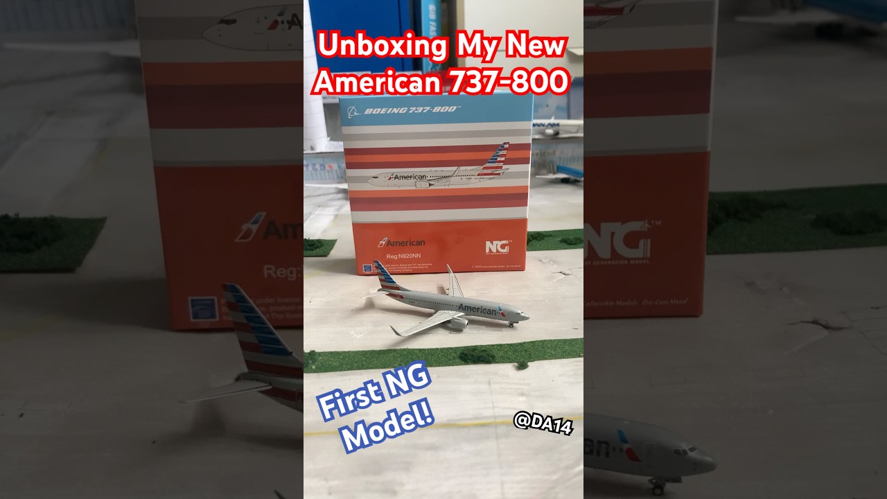Unboxing A NG Models American 737-800 #aviation #modelairport  #modelairplane #ngmodels #unboxing