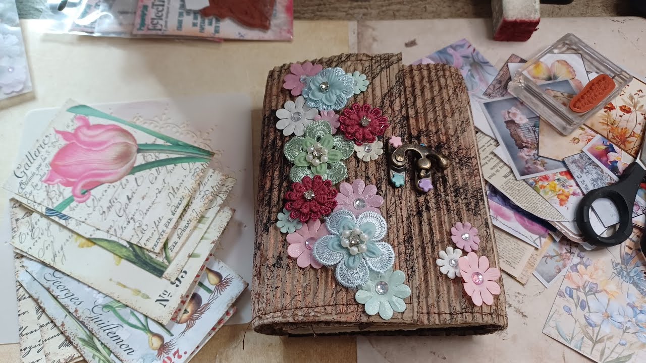 Watch me craft.  Hallo Frühling  Journal in A6 .