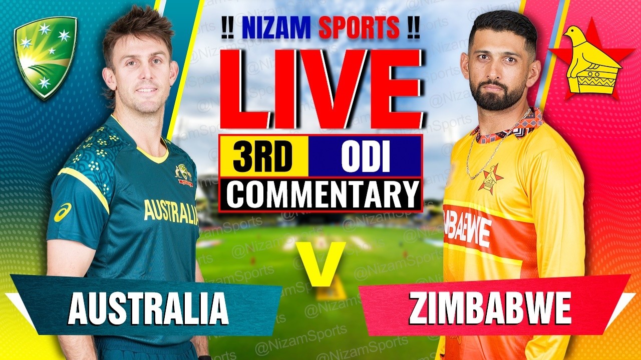 🔴Live: Australia vs Zimbabwe | 3rd ODI | Live Cricket Score & Commentary