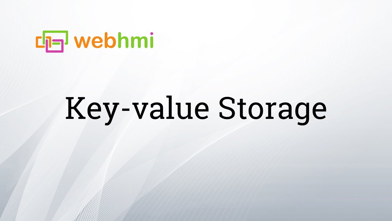Key-value storage in WebHMI SCADA