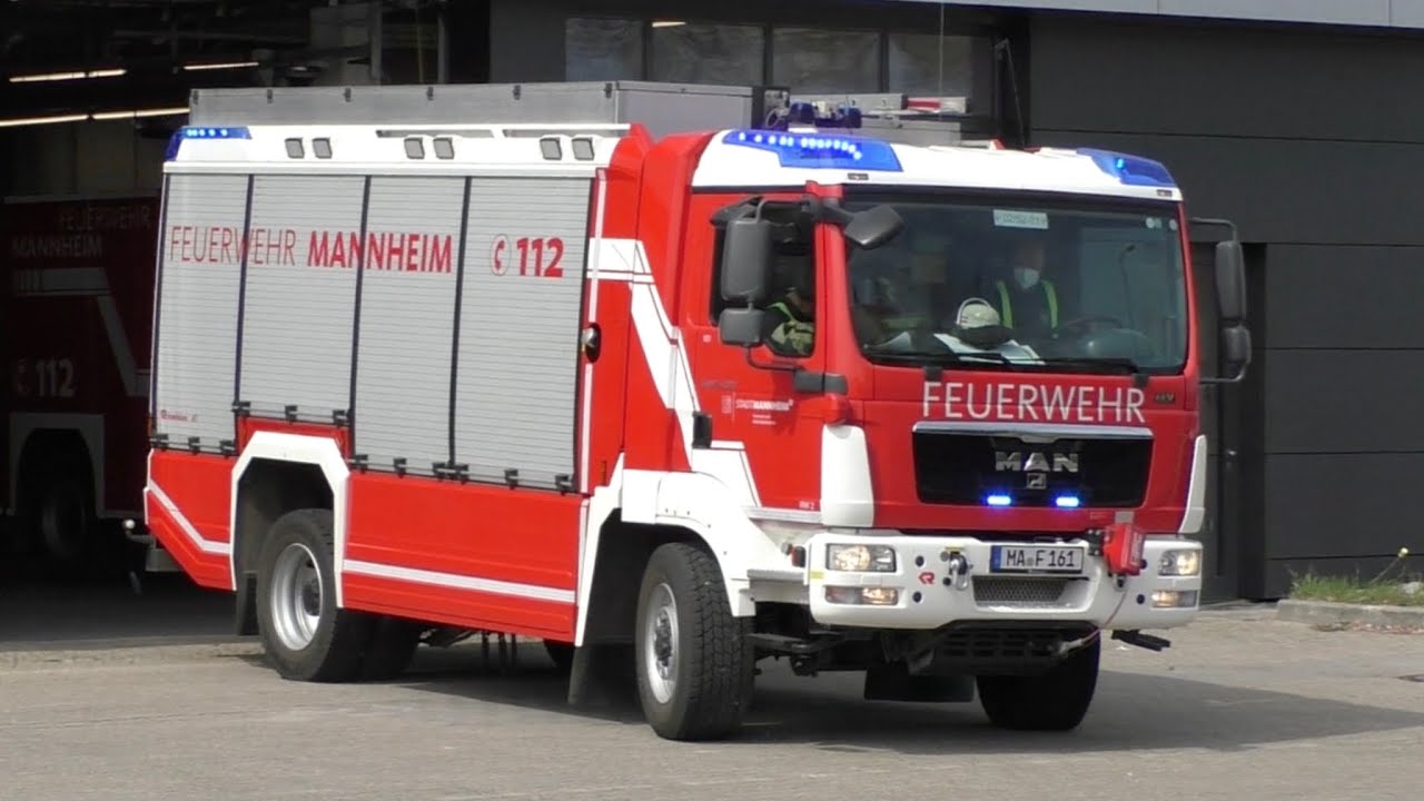[RÜSTWAGEN im Einsatz!] - Einsatzfahrten BF Mannheim FW Nord + ASB Rettungsdienst