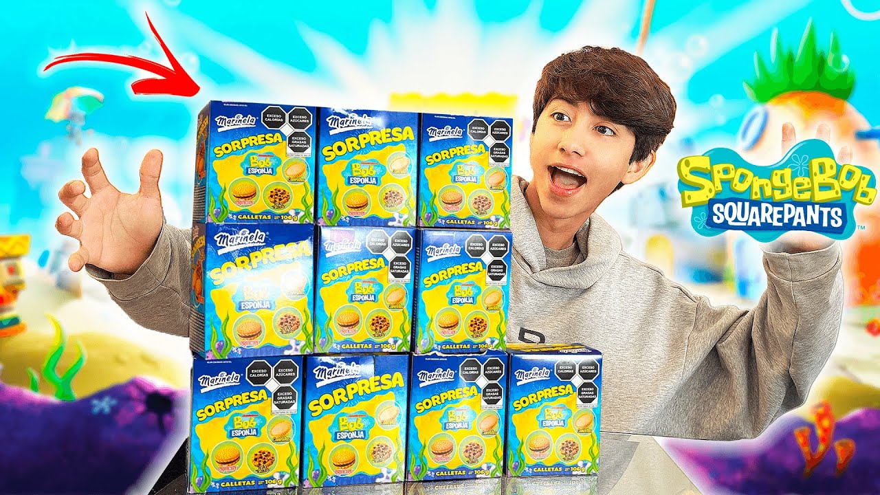 ¡ABRIENDO CAJITAS SORPRESA DE BOB ESPONJA! - BROLAND
