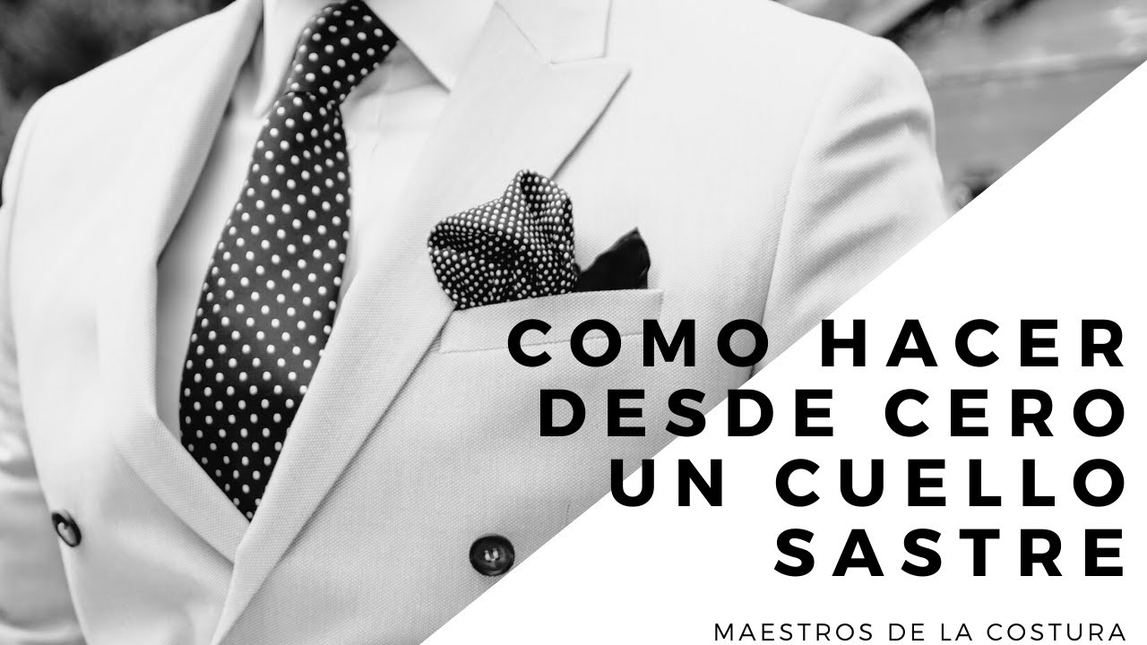 como hacer   CUELLO del SACO sastre DESDE CEROS 😲