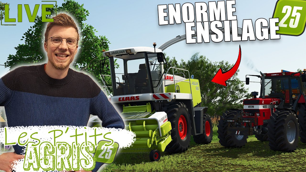 🔴ENSILAGE EN CONDITIONS REELES ! 🚜🌱- Live Les P'tits Agris #05 - Fs25