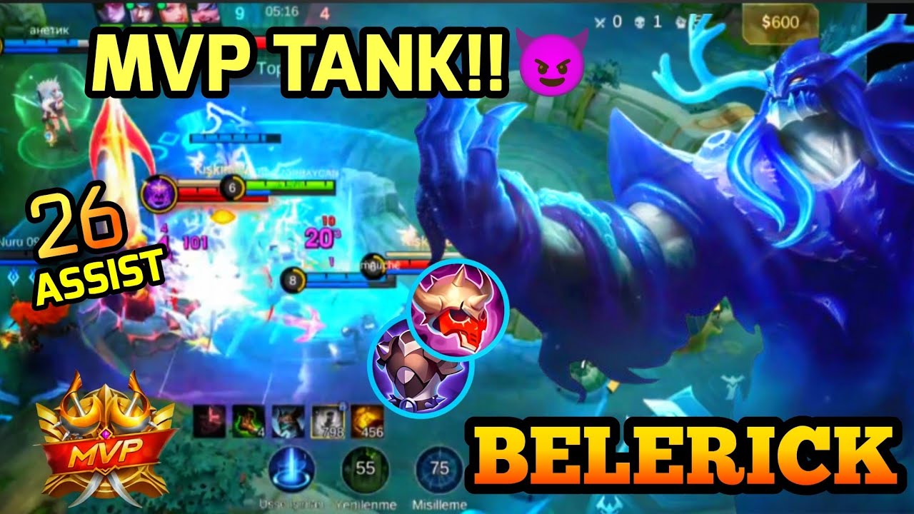 Belerick ilə Əfsanə Oyun 🔥 Tank MVP😎#mobilelegends #mlbb #belerick #keşfetbeniöneçıkar#izle #beyenin