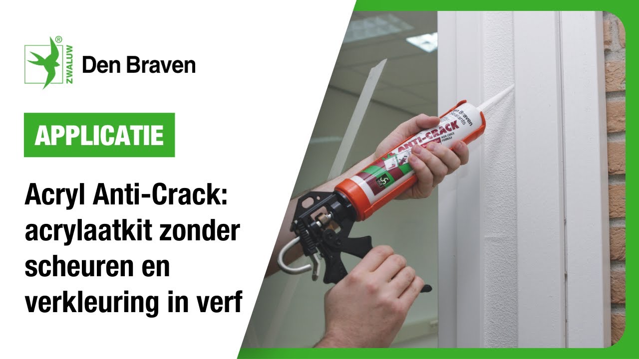 Zwaluw Den Braven Acryl Anti-Crack: hoogwaardige acrylaatkit | Applicatie | Bostik Benelux