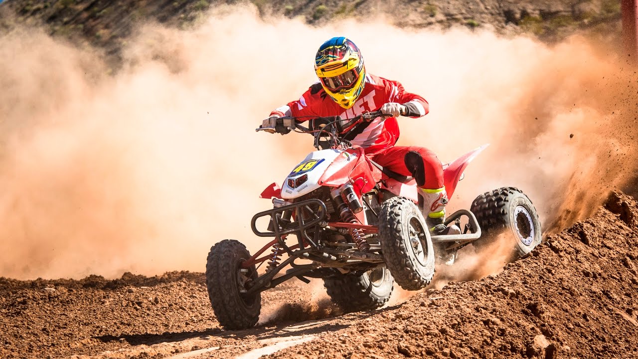 Honda TRX 450r Slow Motion At Mesquite MX Park