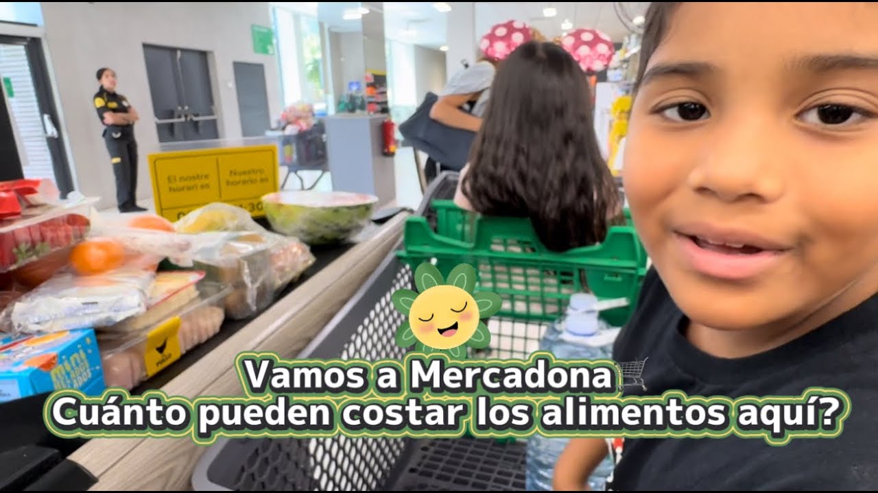 Lo que gasté en un mercadito en Mercadona ❤️💛 ❤️ España