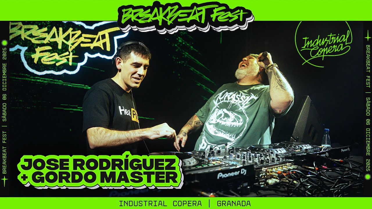 Jose Rodríguez + Gordo Master - Industrial Copera 6/12/25 Breakbeat Fest