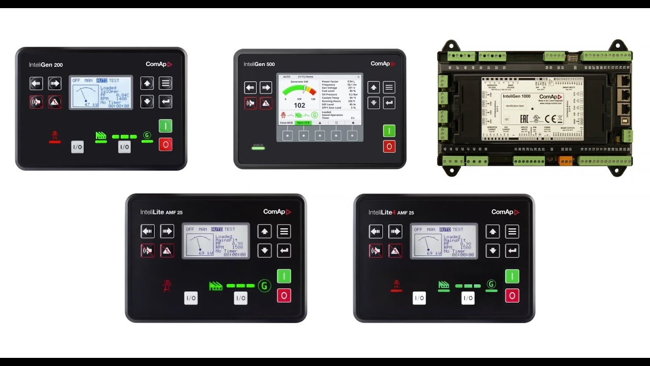 How to connect to a ComAp controller via InteliConfig