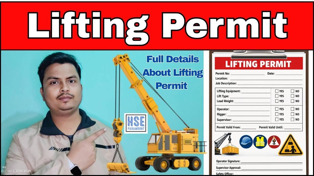 Lifting Permit | Full Details About The Lifting Permit #hseparamount #lifting #rigging