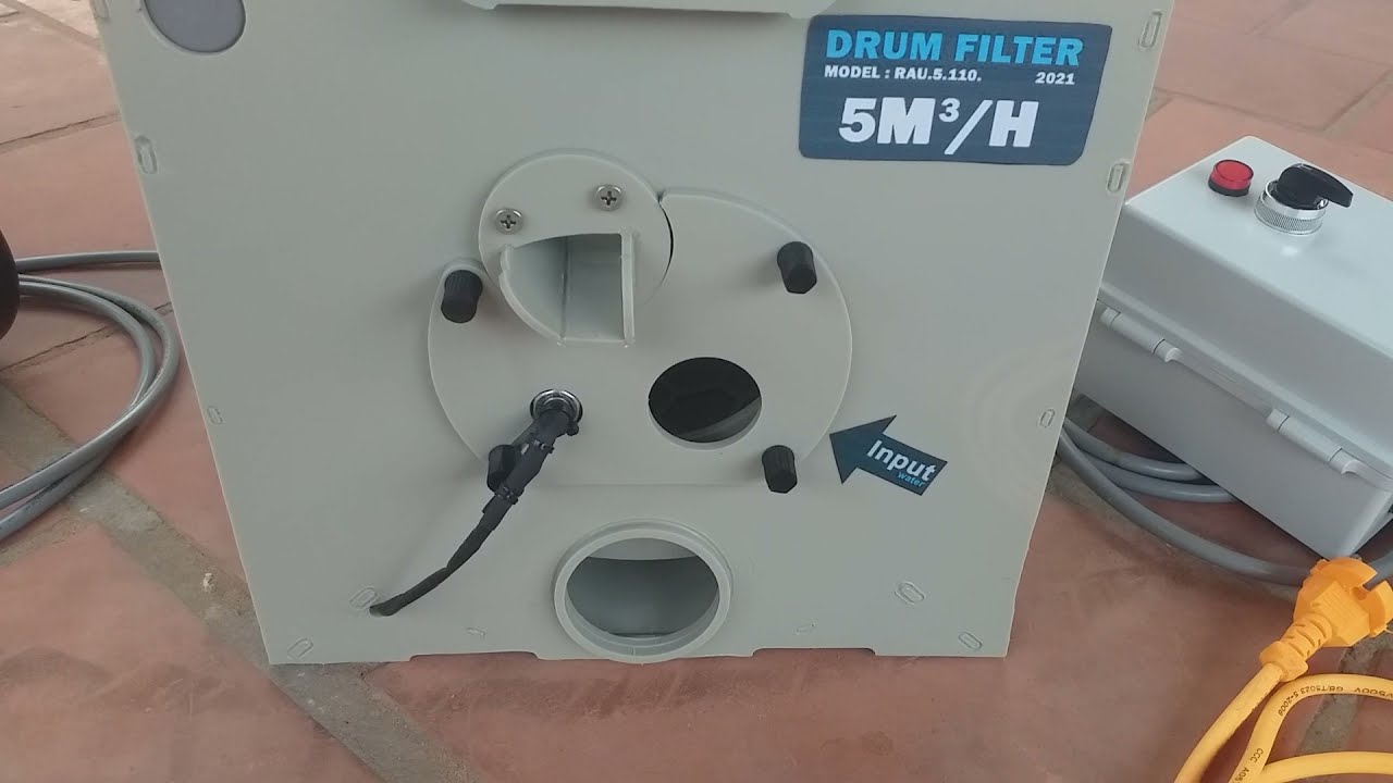 Drum filter 5m³ / Bộ lọc trống