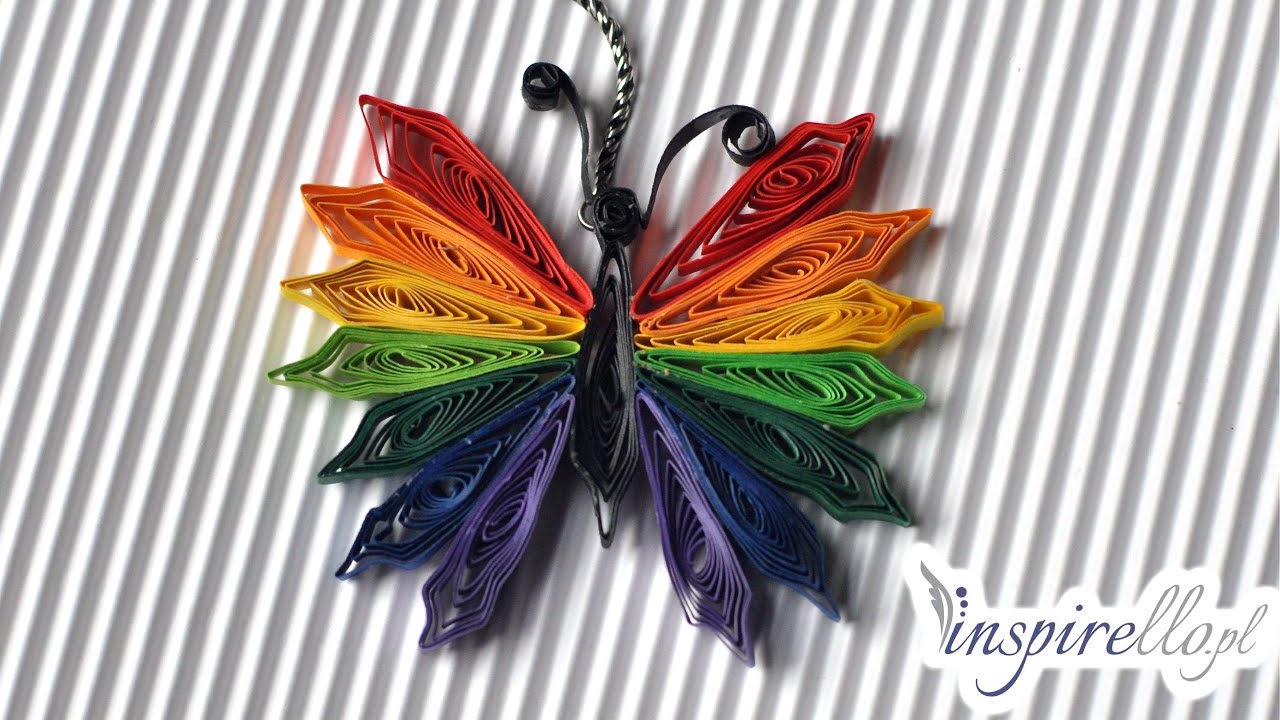 Quilling krok po kroku - motylek