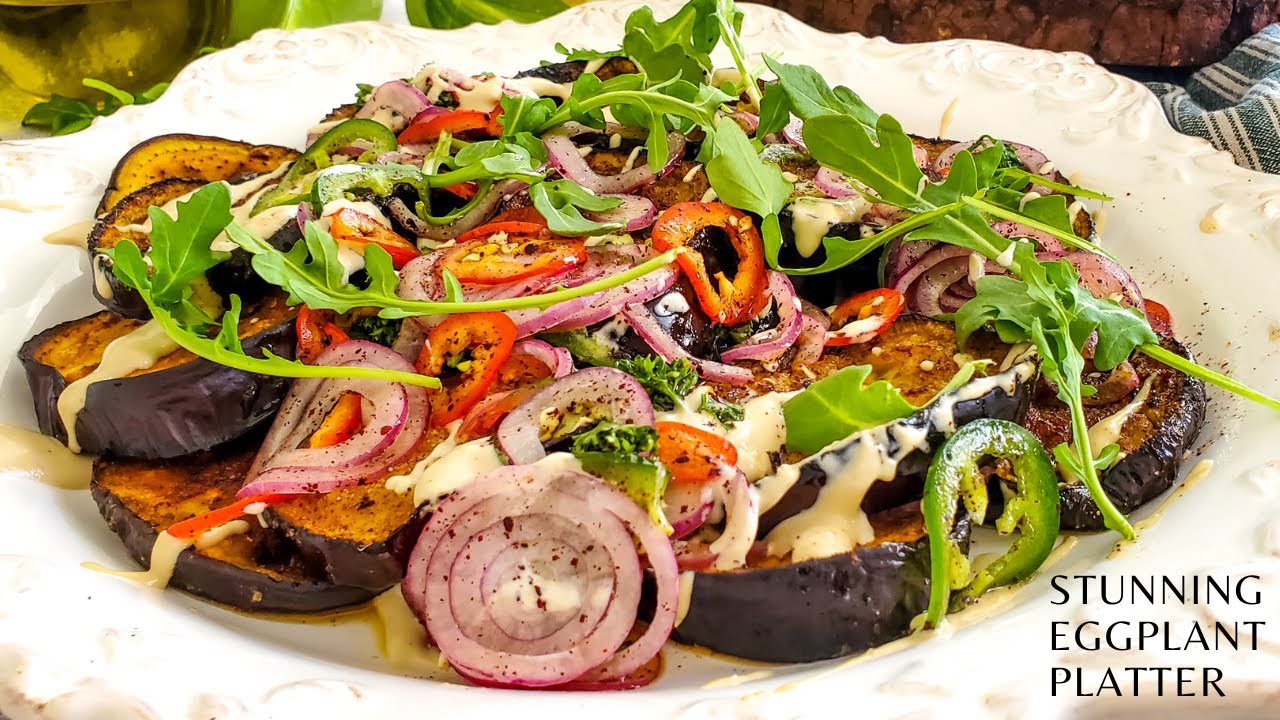 Festive and Healthy Mediterranean Eggplant Platter You Wont Stop Making!              Batels Kitchen