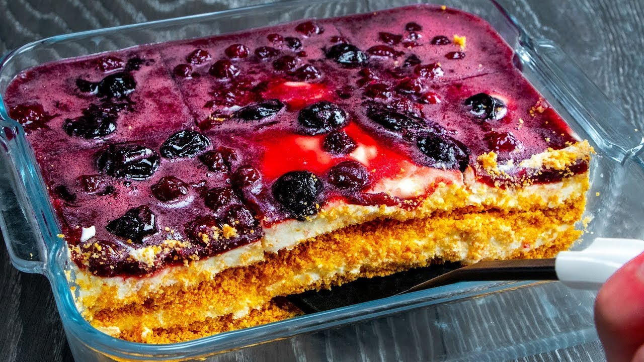 Nu veți mai putea trai fara acest desert! Tartă PERFECTĂ fara coacere. | SavurosTV