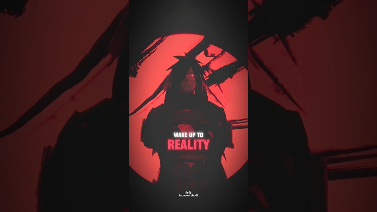 Wake up to reality x Luminary ✨💫 | Madara Uchiha Speech 🥶 #madara #animequotes #quotes