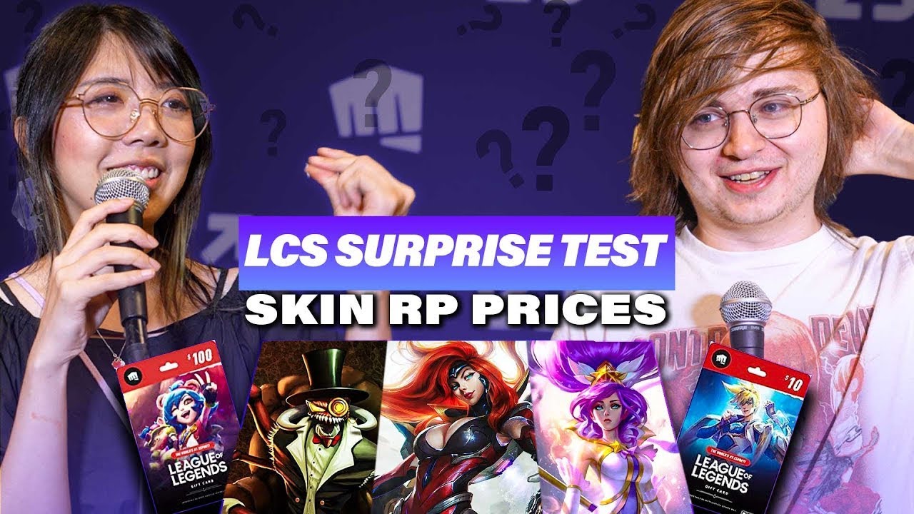 Do STREAMERS even know how much League Skins cost? - Surprise Test
