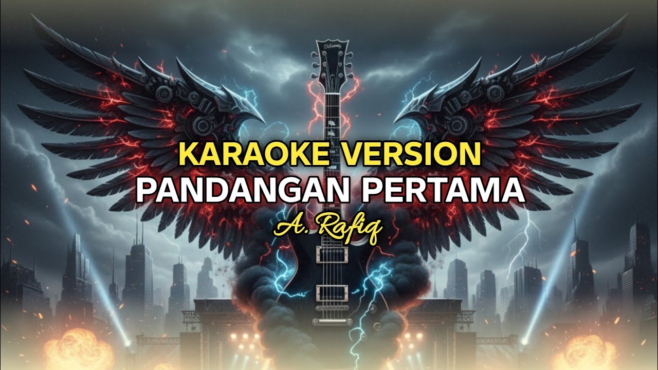 KARAOKE VERSION | PANDANGAN PERTAMA - A RAFIQ