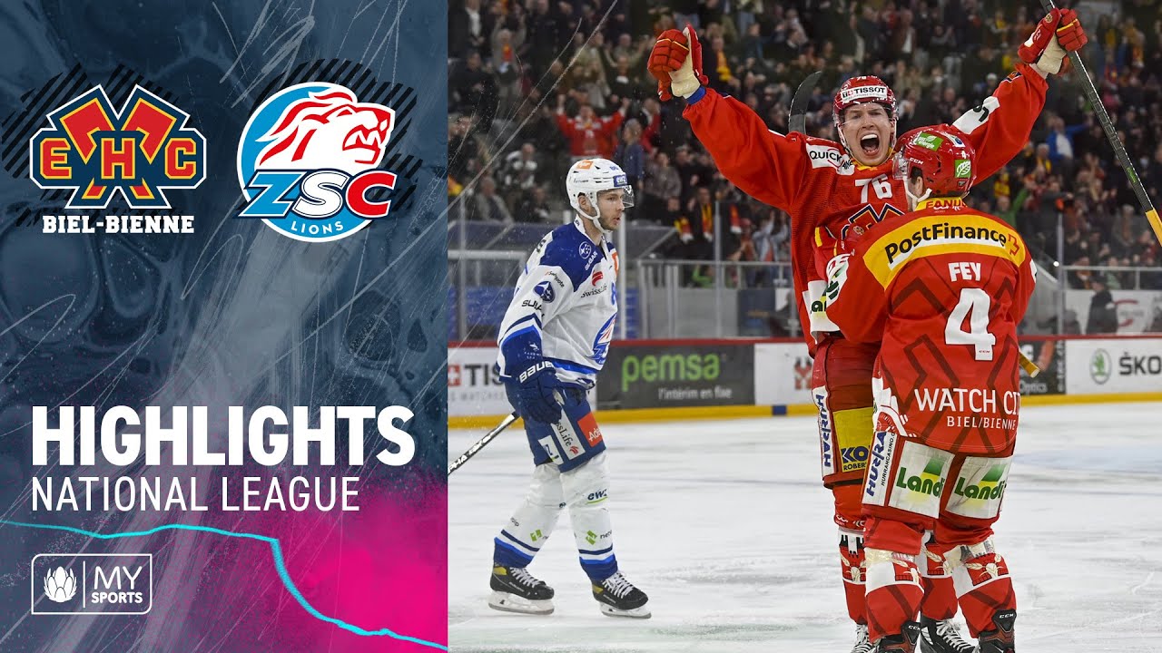 Biel vs. ZSC Lions 4:3 n.V. – Playoff-Highlights National League