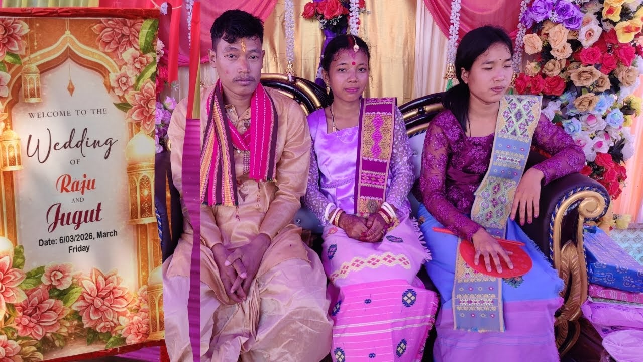 Happy Wedding .Raju Wed,s Jugut ||#kocharabhawedding #kochawedding #rabhawedding 