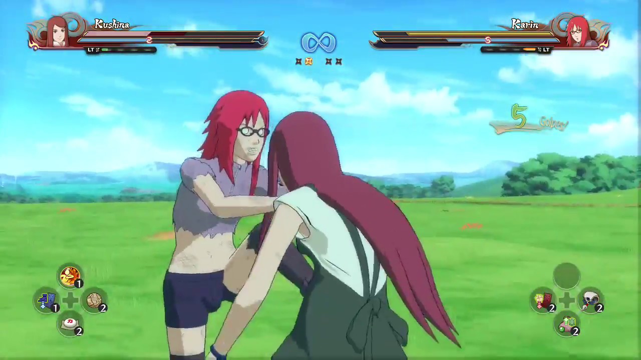 Naruto Storm 4 Dublado PT-BR Kushina vs Karin (COM vs COM)