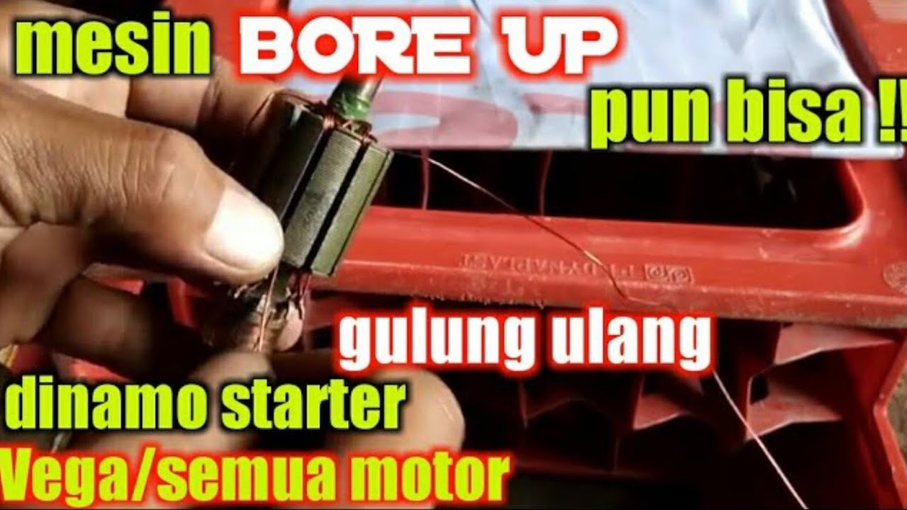 SOLUÇÃO DE MÁQUINA BOREUP!!  COMO ROLAR UM DÍNAMO DE PARTIDA DE MOTOCICLETA