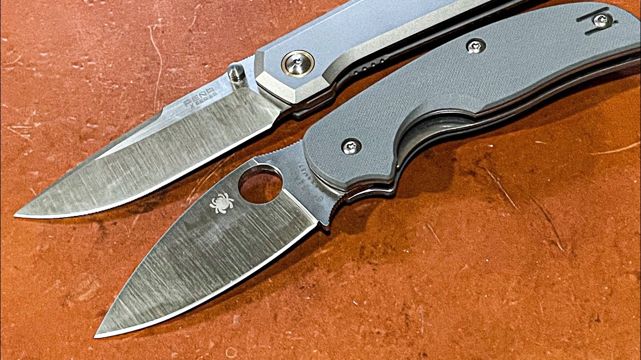 Comparing Taichung vs Golden Maxamet. Spyderco Sage 1