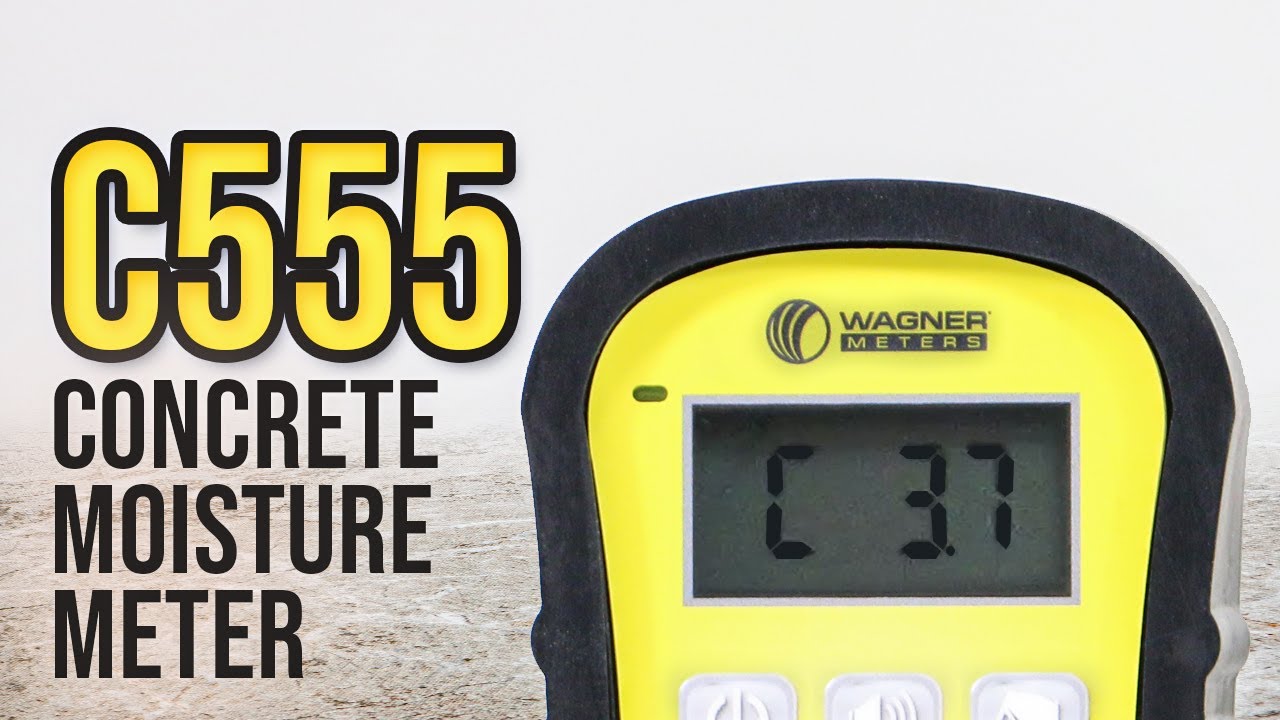 C555 Handheld Concrete Moisture Meter - Learn How To Use - Wagner Meters