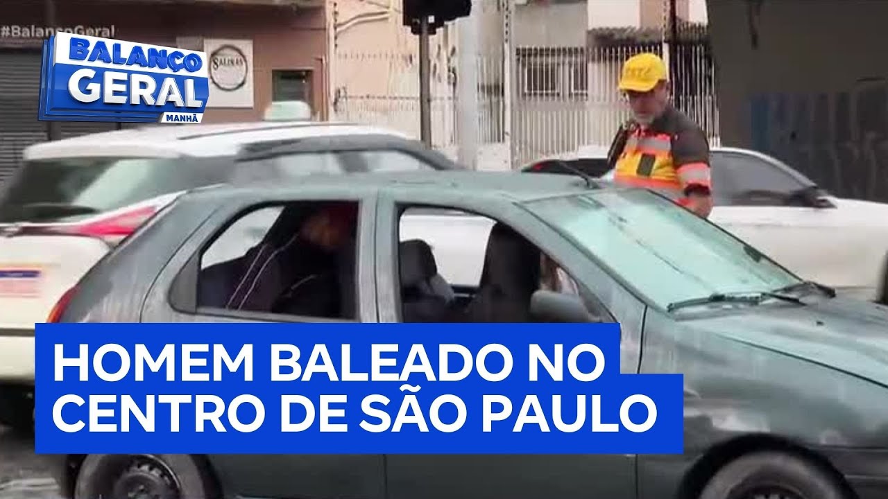 Homem &eacute; baleado em tiroteio na regi&atilde;o central de S&atilde;o Paulo