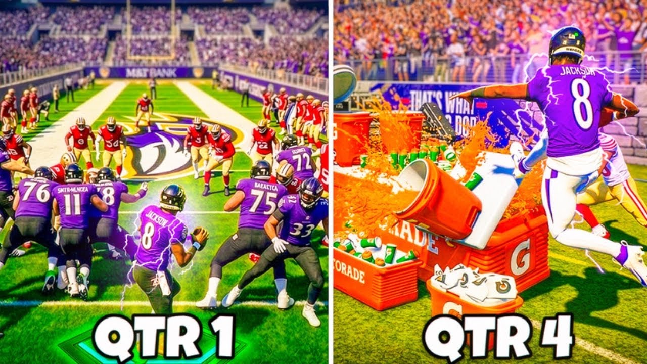 Madden, but Every Quarter The Field Gets Bigger!