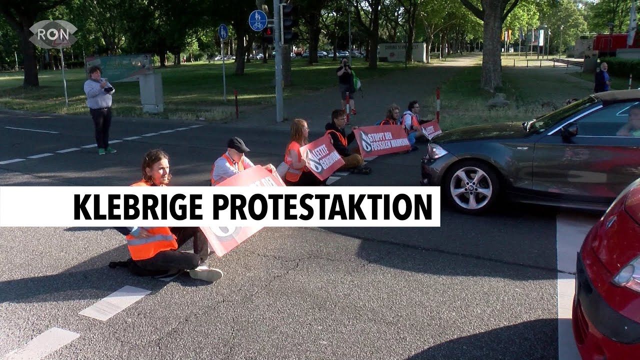 Umweltaktivisten auf der B37 | RON TV