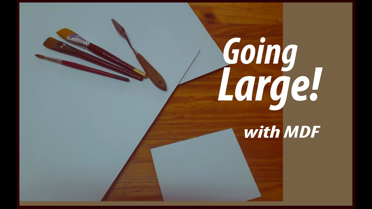 How to make your own large mdf canvass boards.