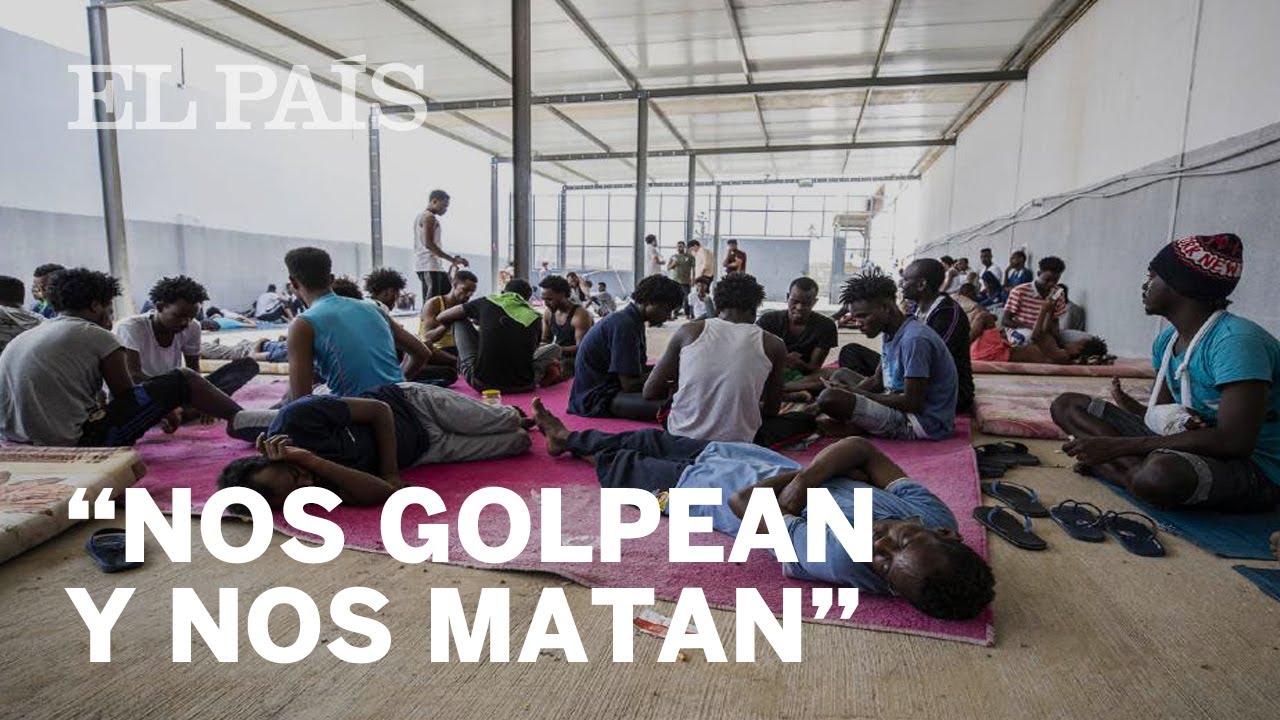 Así vivían los refugiados del campo de detención de LIBIA