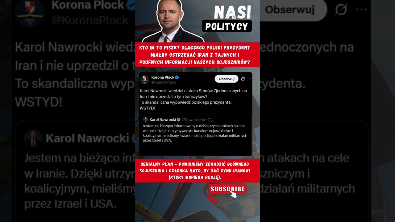 Absurdalny zarzut pod adresem Nawrockiego. Czy Polska miała zdradzić USA i NATO? Korona Płock.