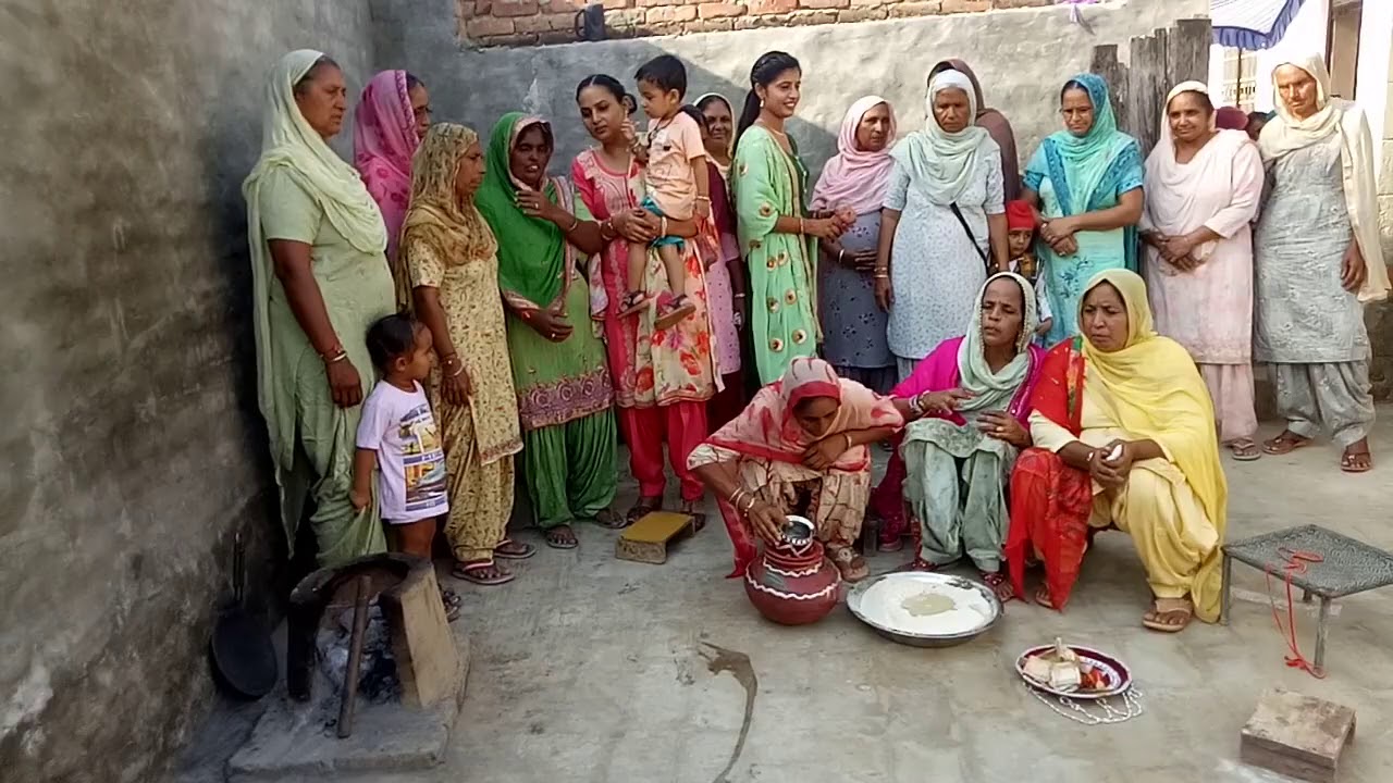 Aate Pani Di Rasam || Village Ceremony|||||