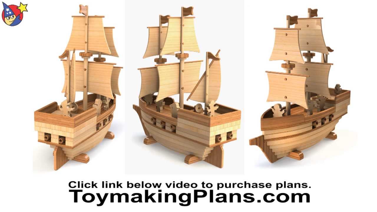 Wood Toy Plan - Pirate Ship Madagascar