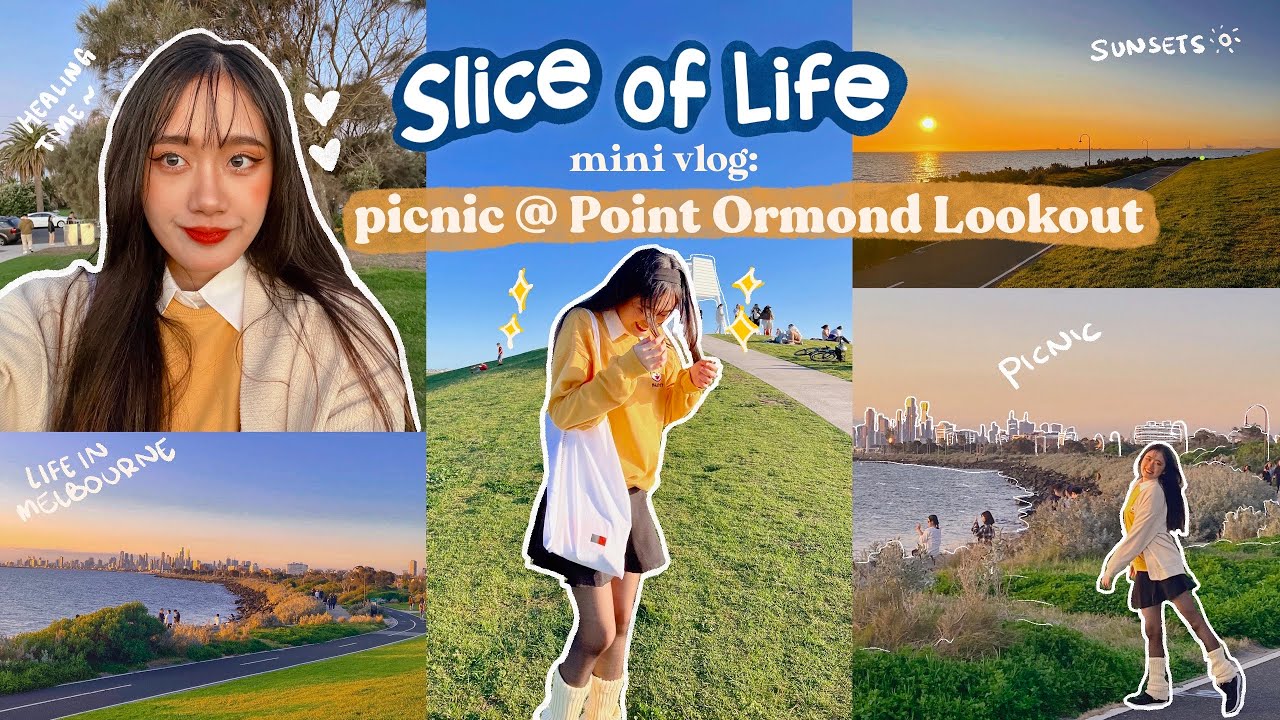 Slice of Life 🇦🇺 point ormond lookout, impromptu picnic, healing ❤️&zwj;🩹, sunset viewing🌅🧺 / mini vlog