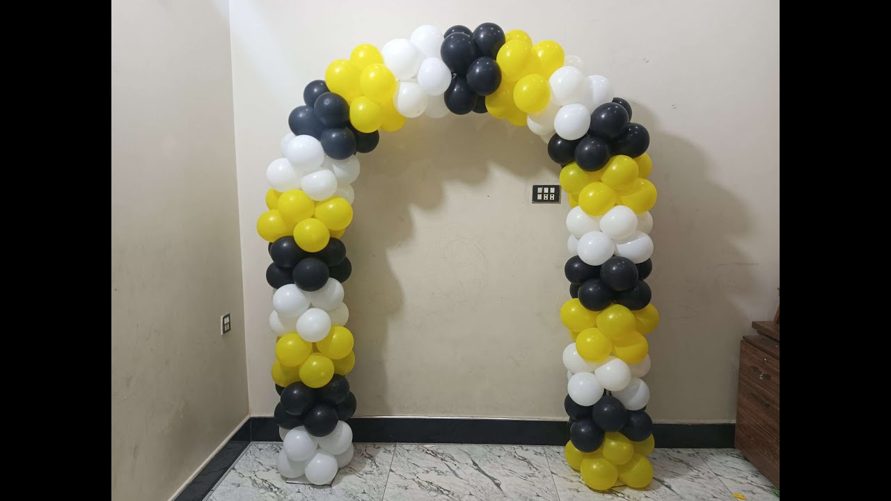 How To Make Balloon Arch | Balloon Gate Entrance #balloonarch #balloongarland #balloondecoration