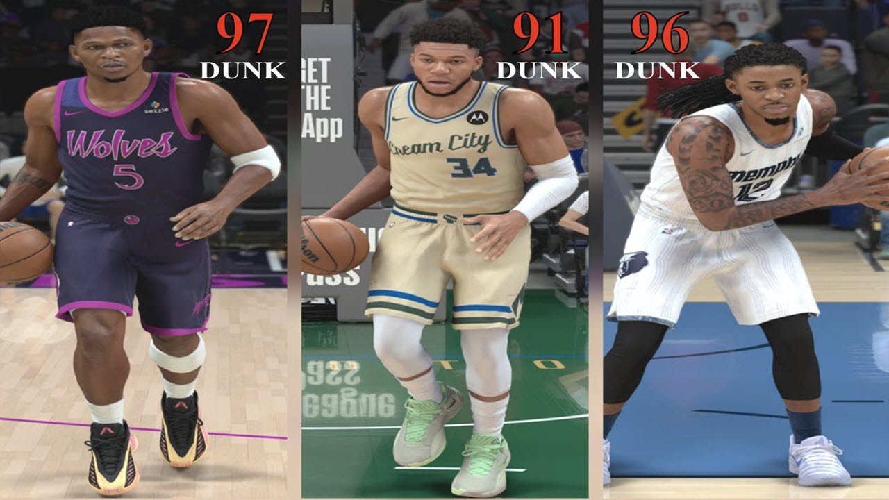 NBA 2K26 (PS5) - Забивайте мяч сверху с лучшим игроком любого роста (от 183 до 223 см).
