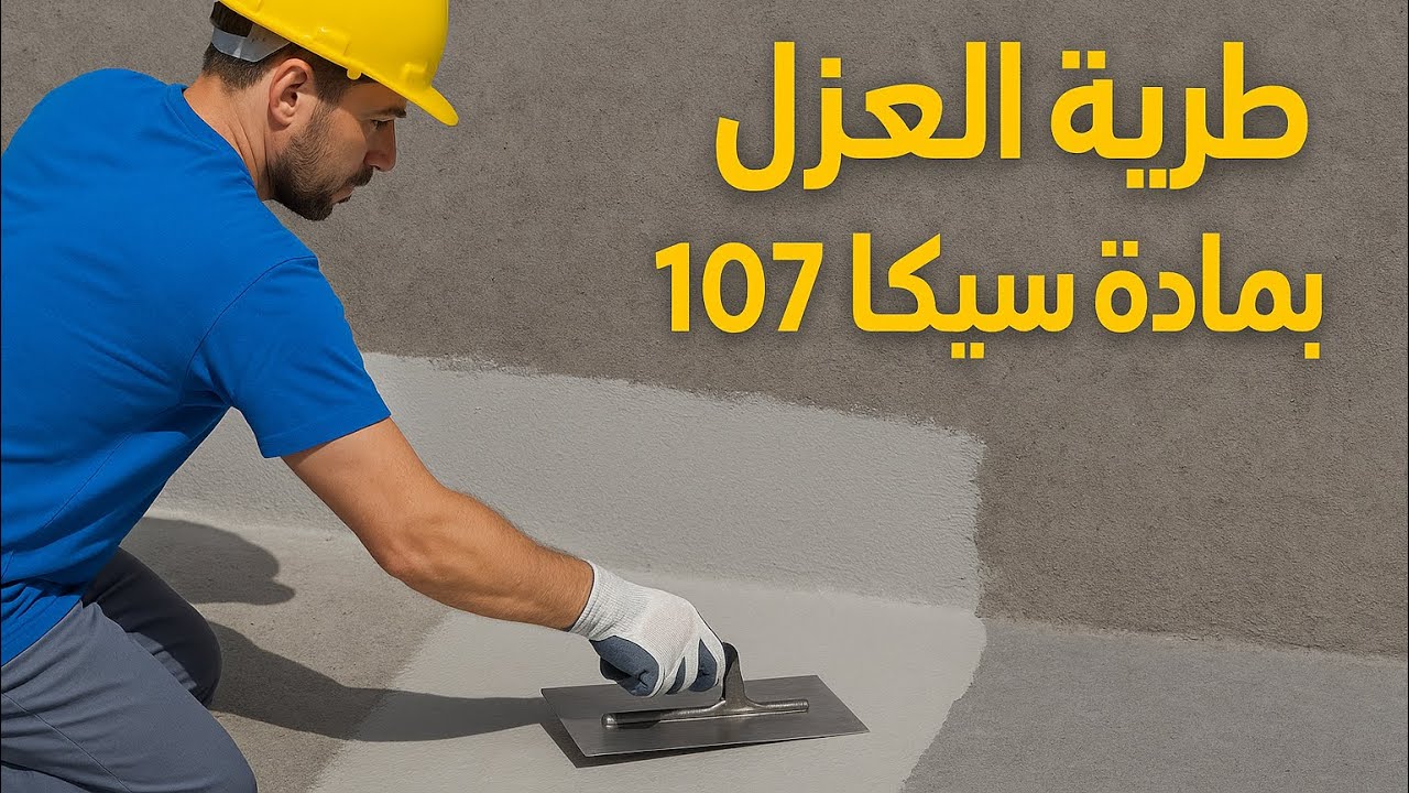 طريقة العزل بمادة سيكا ١٠٧ و اي مادة عزل اسمنتي 👌🏻👌🏻