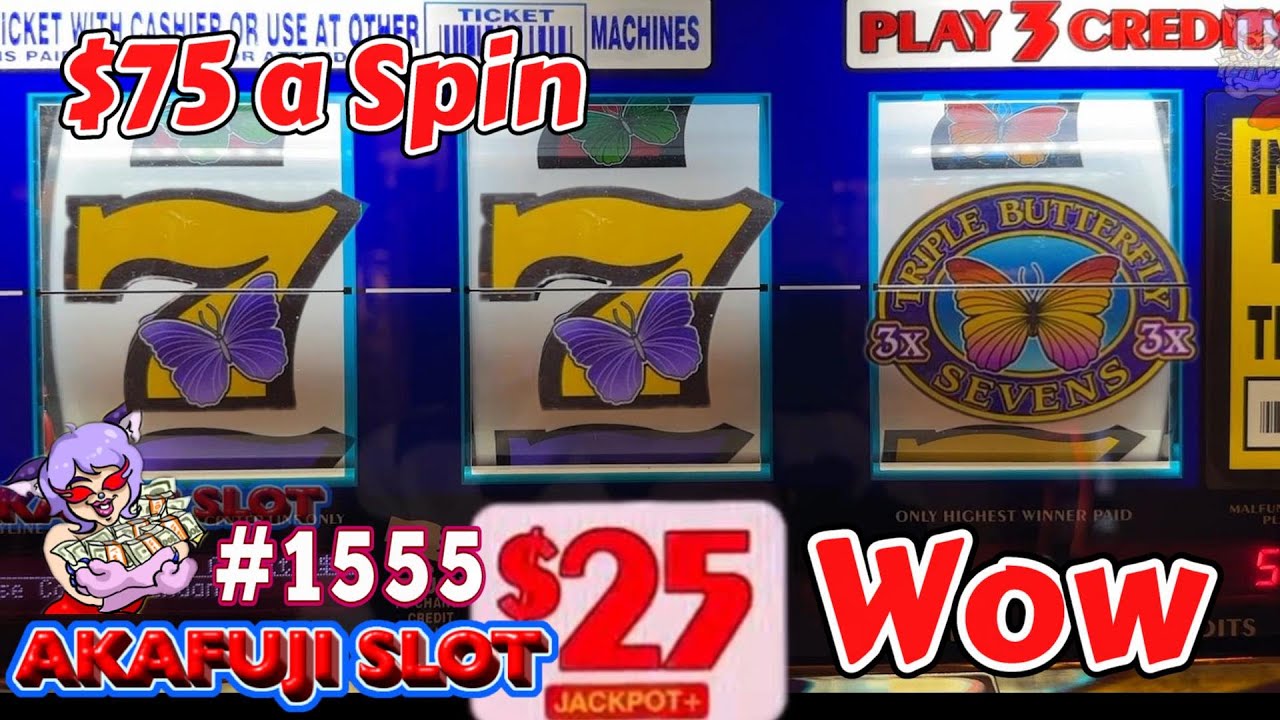 Venetian Las Vegas Jackpot Triple Butterfly - Triple Double Diamond Slot 3 Reel 赤富士スロット ラスベガス 爆勝ち