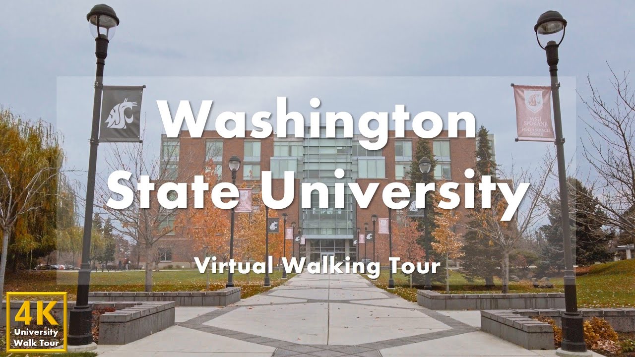 Washington State University, Spokane - Виртуальная пешеходная экскурсия [4k 60fps]